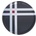 Born in Sweden Поднос за сервиране Cross Thick 31 см сив (7340307-1)
