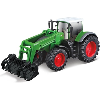 Bburago10 cm Farm Tractor with front loader Fendt 1050 Vario + grapple