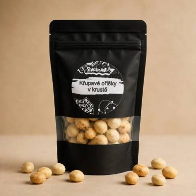 SnackAir Křupavé oříšky s příchutí česnek 100 g