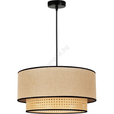 - Пендел BOHO 1xE27/15W/230V Ø 45 см бежов/ратан (DU84304)