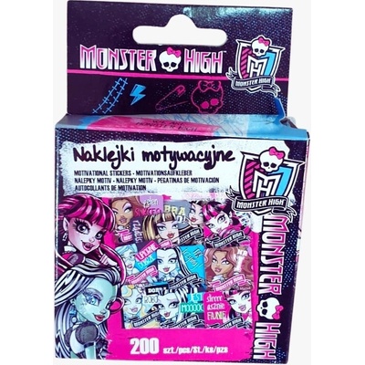 Klasické nálepky monster high arpex 200 ks