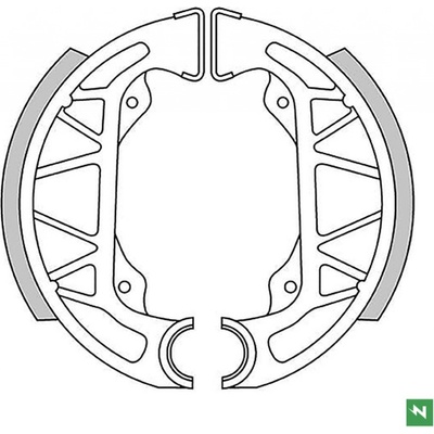 NEWFREN brzdové čelisti GILERA TYPHON 50 96> ,PIAGGIO NRG 50 SFERA 50 96> (100x20mm)