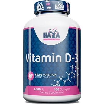 Haya Labs Vitamin D3, 1000 IU, 100 капсули, Haya Labs
