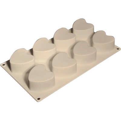 Cesil Silikónová forma na pečenie/na mrazené dezerty Srdce 6cm na 8 ks