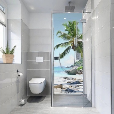 mySPOTTI Samolepiaca PVC tapeta do kúpeľnefresh Seychellen 100x255 cm