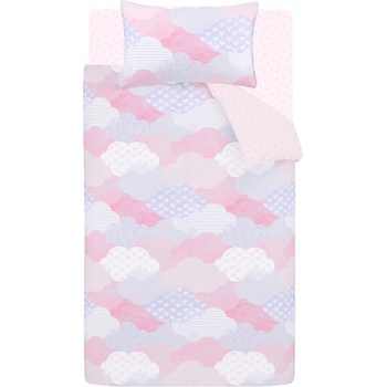 Catherine Lansfield Розово единично детско спално бельо от микрофибър 135x200 cm Soft as a Cloud - Catherine Lansfield (BD/59723/W/SQS/PK)
