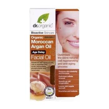 Dr. Organic Серум с арганово масло, Dr. Organic Moroccan Argan Facial Oil Age Delay 30ml