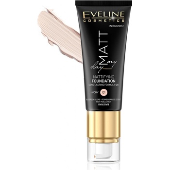 Eveline Cosmetics Matt My Day dlouhotrvající make-up 01 Ivory 40 ml