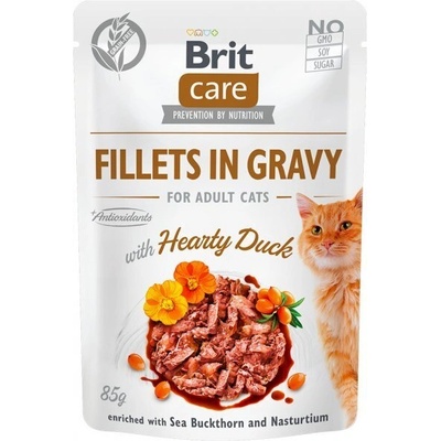 Brit Cat Pouch Hearty Duch in Gravy пауч за котки с патешко в сос 85gr