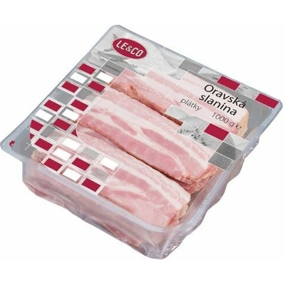 Le&Co Slanina ORAVSKÁ plátky 1 kg