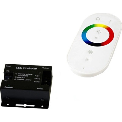 ECOLIGHT Dálkový dotykový bílý pro RGB LED pásky - max 216W