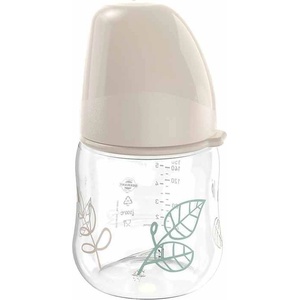 Nip Бебешко шише NIP Green - Cherry, Flow S, 0 м+, 150 ml , бежово (4000821351233) - baby