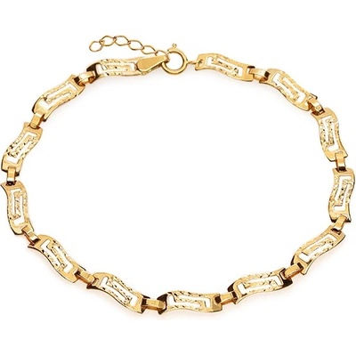 iZlato Forever náramek s vyřezávaným řeckým vzorem Angela IZ24471