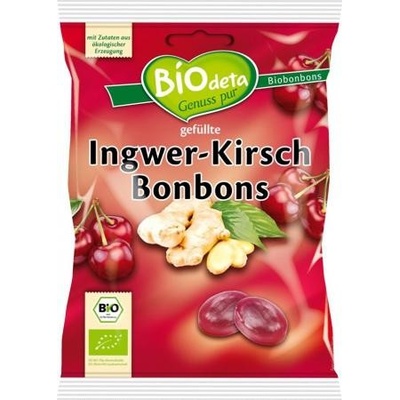 Biodeta Bio bonbóny zázvor a višeň 75 g