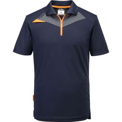 Portwest polo so zipsom tmavomodré