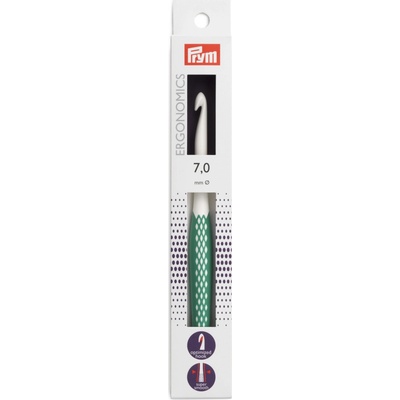 PRYM Háček na háčkování ergonomický plastový PRYM ERGO, velikost 7mm, délka 17cm