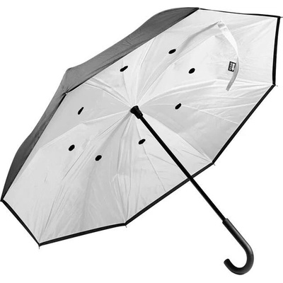 Raura pboustranný deštník z RPET AP800103-01 bílá