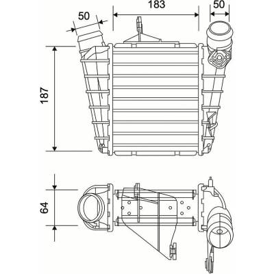 Chladič turba VALEO 822943