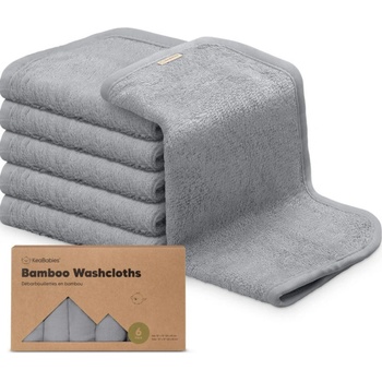 KeaBabies Kърпи От Органичен Бамбук 6 бр Сиви KeaBabies (KB012-07)