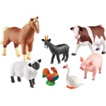 Learning Resources Игрален комплект Learning Resources - Животни от фермата, големи (LER0694) - ozone