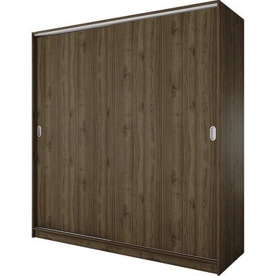 IRIM Гардероб двукрилен с плъзгащи врати Сити 1009 орех адмирал