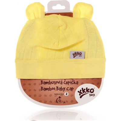 Kikko Bambusová detská čiapočka Žltá