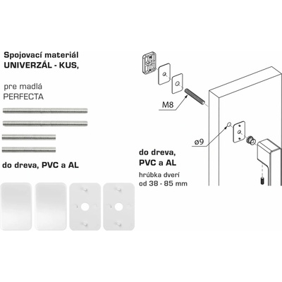 MPK - PERFECTA Spojovací materiál UNIVERZÁL pre MADLO ks