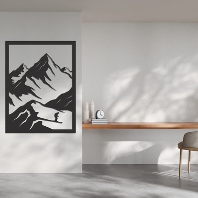 Decono Метална Декорация Скиор