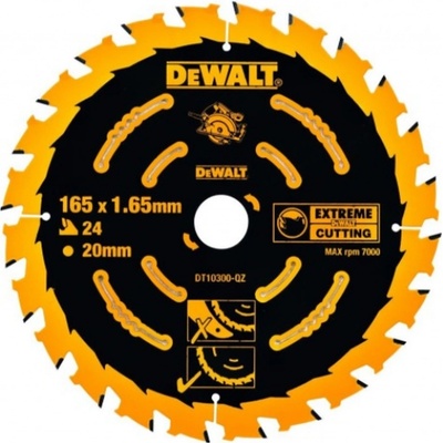 DeWALT DT10624 Pílový kotúč EXTREME, 165 x 20 mm, 24 zubov