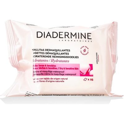 Diadermine Hydrating Cleansing Wipes Почистващи кърпички за жени 25 бр