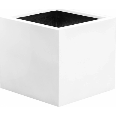 Pottery Pots Kvetináč Jumbo, lesklá biela, 92 cm