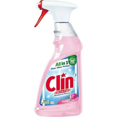Clin Peony čistič okien a skiel s rozprašovačom 500 ml