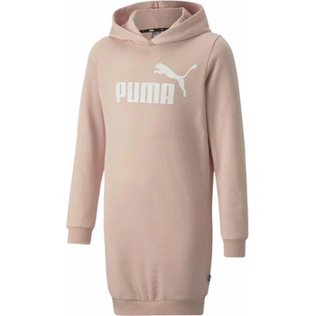 PUMA Essentials Logo Hooded Dress Pink