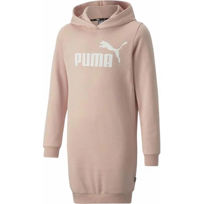 PUMA Essentials Logo Hooded Dress Pink