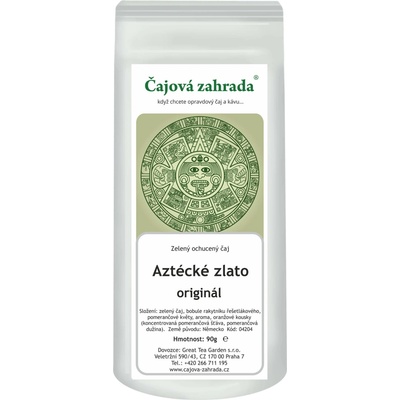 Čajová zahrada Aztécké zlato zelený ochucený čaj 90 g