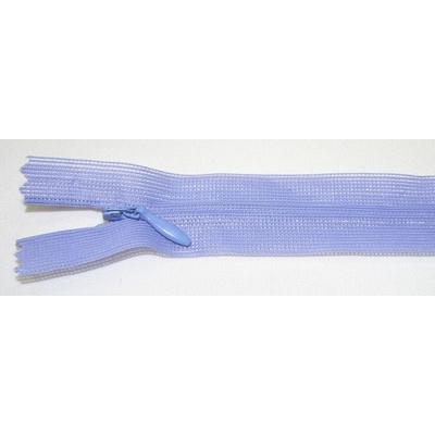 Zips krytý nedeliteľný 25cm fialová