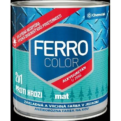 Chemolak Ferro Color U 2066 1000 biela matná 0,75L