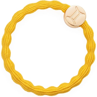 By Eloise London Zodiac Sign Gold Gemini Ластик за коса цвят Gemini Turmeric Yellow
