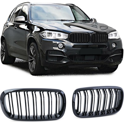 Angeleyes BMW X5 F15/X6 F16 športová čierna lesklá maska s dvojitými lištami