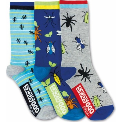 United ODDsocks Detské veselé ponožky SPIDER 3 ks