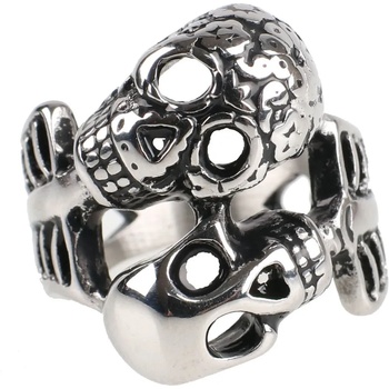 Image 1 of ETNOX Пръстен etnox - Двоен череп - sr1178