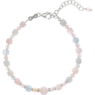 Alisia Hravý korálkový náramek z morganitu AL3769-Argento