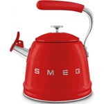 SMEG Свирещ чайник Smeg CKLW2001RD, 2.3 л, Индукция, Ненагряваща се дръжка, Стомана, Червен (CKLW2001RD)