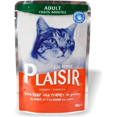 Plaisir Cat hovädzie & morčacie 100 g