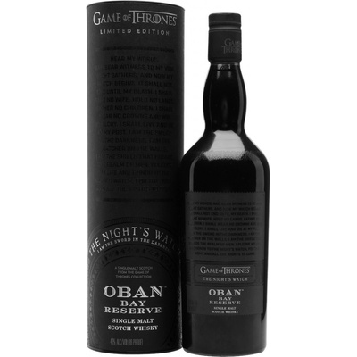Oban Bay Reserve Game of Thrones Night's Watch 43% 0,7 l (tuba)