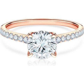 SAVICKI Годежен пръстен Share Your Love: розово златo, лабораторeн диамант