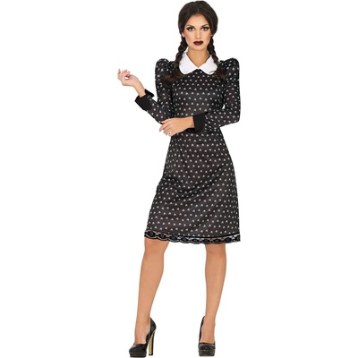 Fiestas Guirca Дамски костюм - рокля с принт, Уенсдей XL