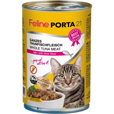 Feline Porta 21, 12 x 400 g - tuniak s aloe