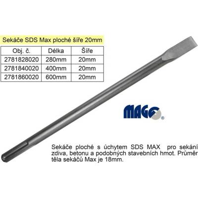 Magg Sekáč SDS MAX 18x600x20