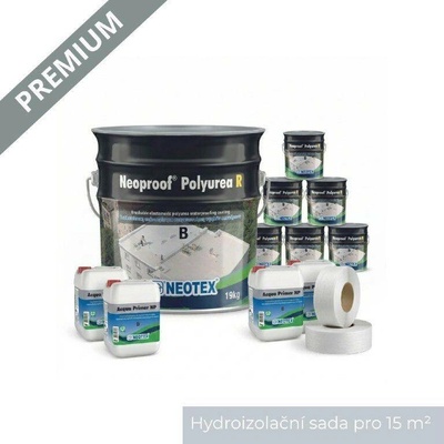 IZOLUJTO.CZ Hydroizolační systém PREMIUM na terasu 15 m² – Neoproof Polyurea R (Životnost 25 let)